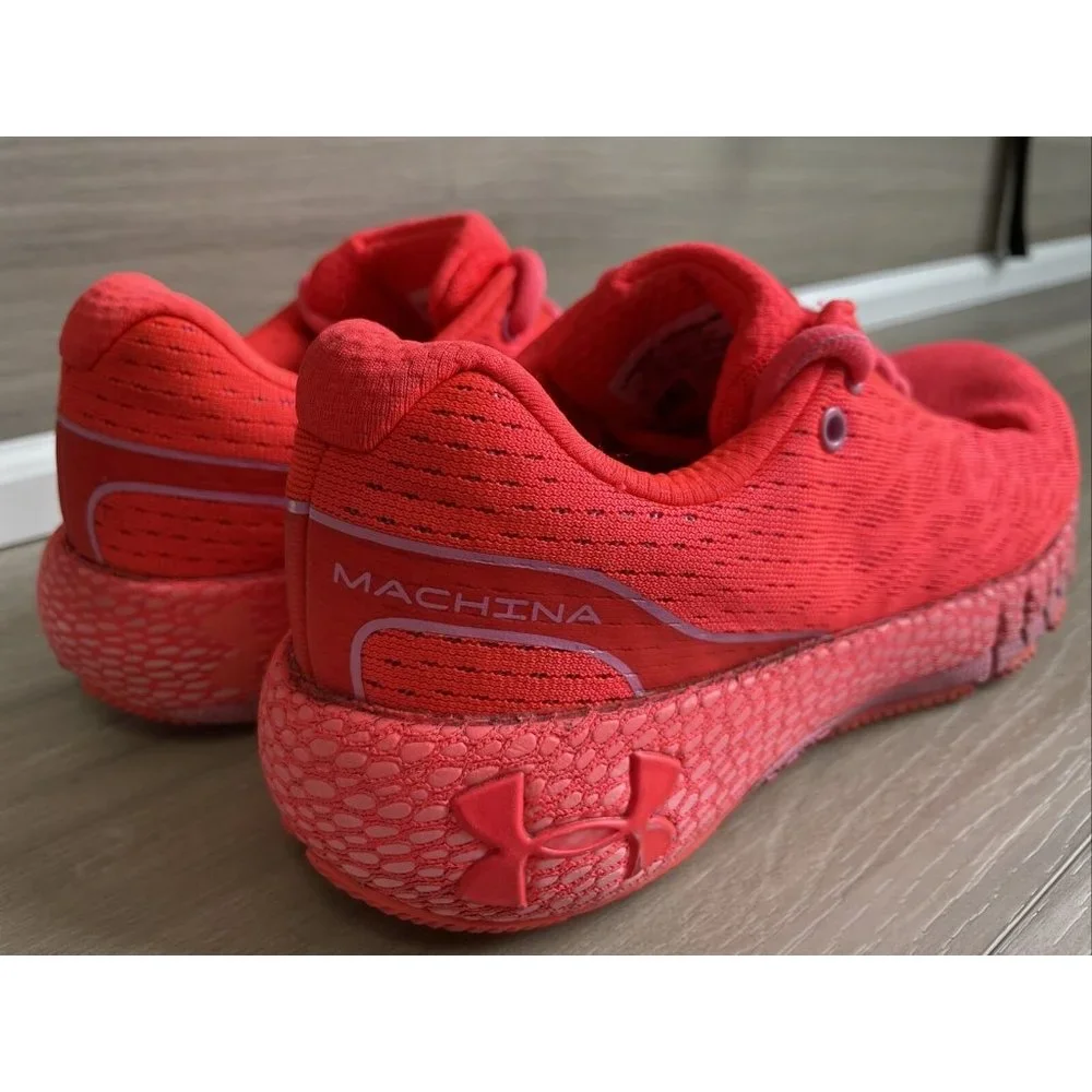 Under Armour Womens HOVR Machina 3021956-602 Red Running‎ Shoes Sneakers Size 6 - Picture 11 of 12